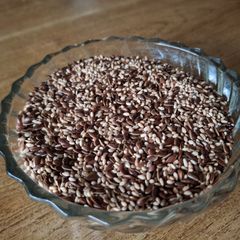 A picture of Roasted flax seeds.