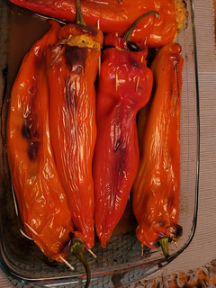 Una foto de Pimientos italianos dulces rellenos con Thermomix