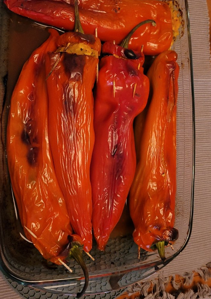 Una foto de Pimientos italianos dulces rellenos con Thermomix