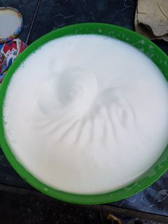 Una foto de Aquafaba (sustituto de claras batidas)