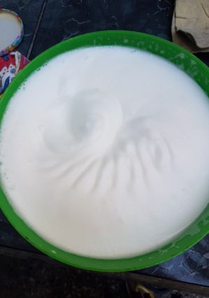Una foto de Aquafaba (sustituto de claras batidas)