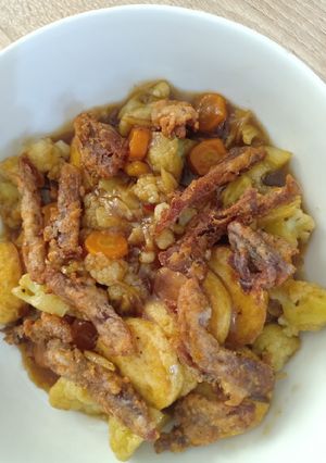 Foto resep Angsio Tofu Kembang Kol Tabur Ayam Crispy
