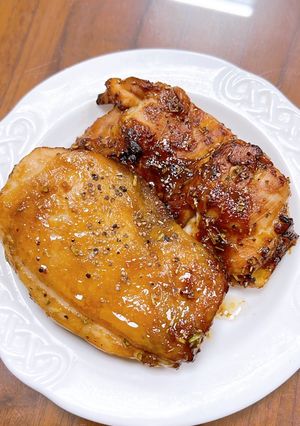 氣炸醬燒腿排 的食譜成品照片