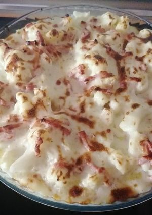 Una foto de Coliflor al horno con bechamel