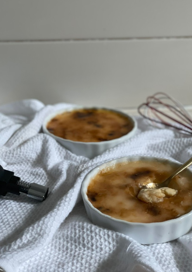Una foto de Creme brulee keto sin lácteos