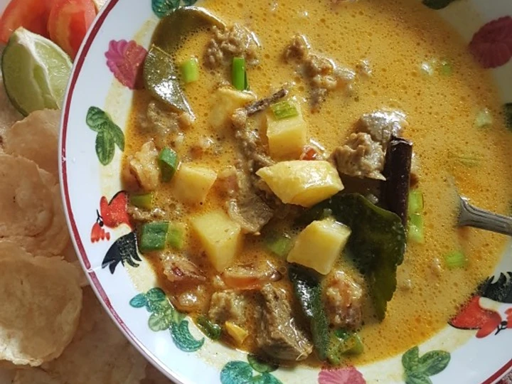 Langkah Gampang Menyiapkan Resep Soto betawi (daging sapi) yang Lezat Sekali Anti Ribet, Lezat