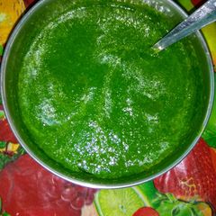 A picture of Radish leaves chutney.