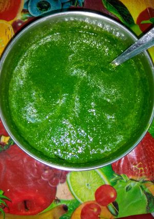 A picture of Radish leaves chutney.