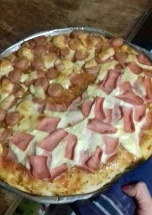 Una foto de Pizza casera 💚