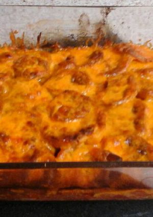 A picture of My Chicken, Bacon and Potato Bake 😀.