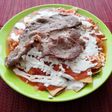 Chilaquiles Rojos with Steak