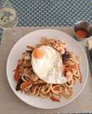 Udon con gambas