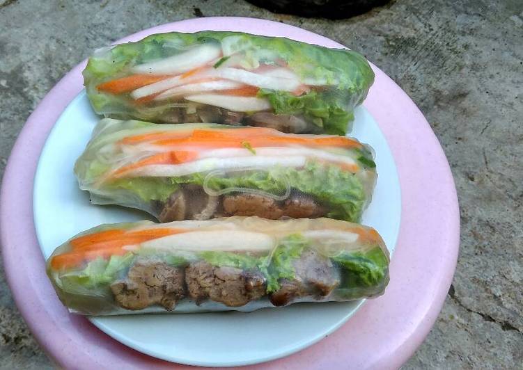 Langkah Mudah untuk Menyiapkan Spring roll vietnam, Enak