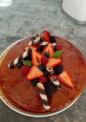 Una foto de Pastel imposible (chocoflan)