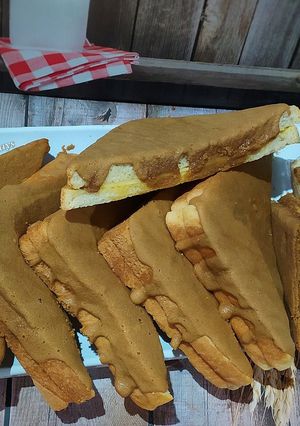 Foto resep Cheese Coffee Toast (Roti Boy Roti Tawar)