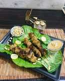 Thai chicken satay with peanut butter sauce