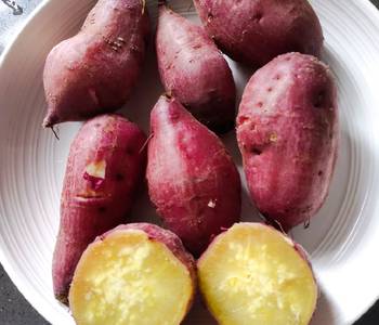 How To Cooking Recipe Steam Yellow Sweet Potato Savory Delicious