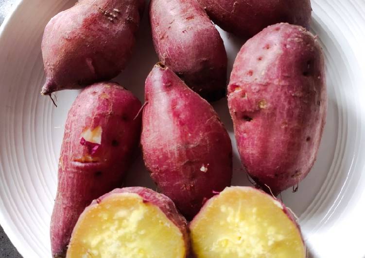 Steps to Make Perfect Steam Yellow Sweet Potato