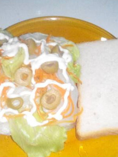 Una foto de Sándwich vegetal