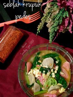 Foto resep Seblak krupuk hot