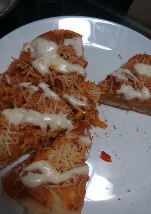 Foto resep Pizza teflon beef sozis jagung nikmat anti gagal buat pemula