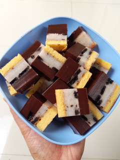 Foto resep Cake Lapis Puding Busa Cokelat Oreo