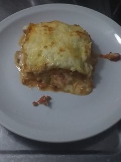Una foto de Lasaña de carne sin horno