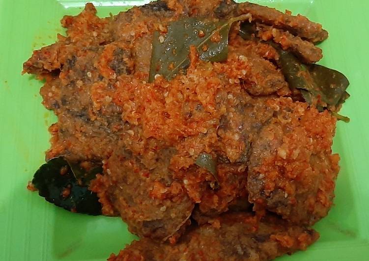 Balado Daging Lapis Telur