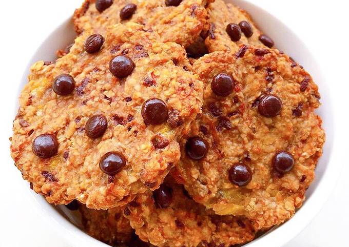 Banana Oat Choco Cookies