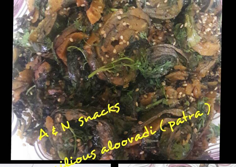 Recipe of Quick Guju special Patra (aloo vadi)