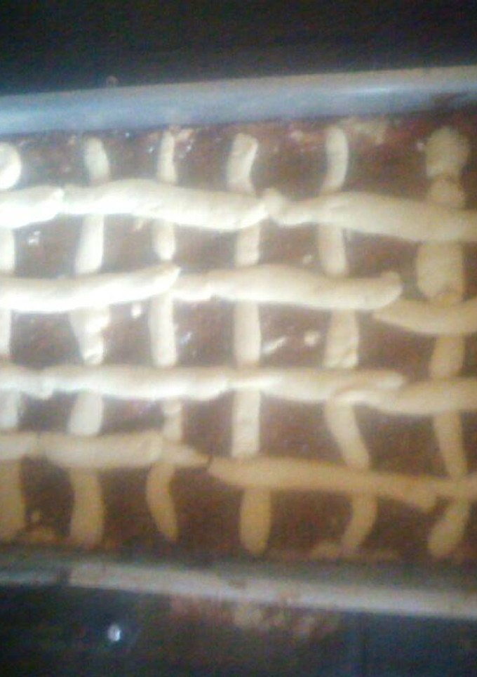 Una foto de Pasta flora de dulce de leche