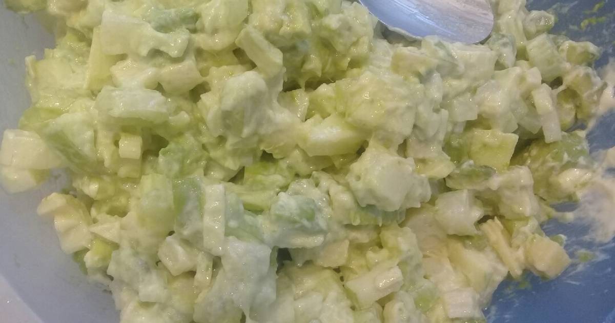 Waldorf de apio palmito manzana verde y palta Receta de miriam Cookpad