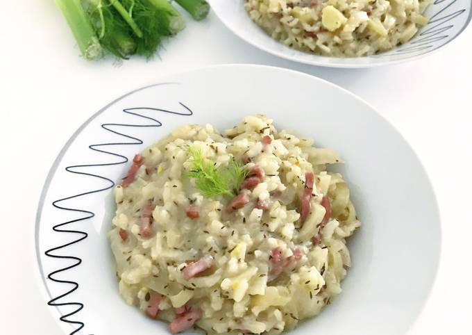 Risotto fenouil bacon