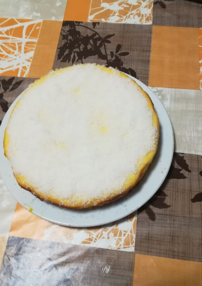 Una foto de Tarta de piña colada