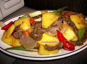 Une photo de farine manioc
