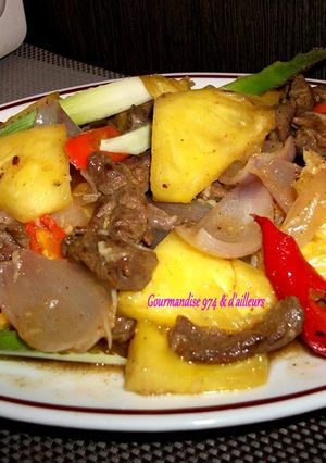 Une photo de BŒUF Sauté à l'ANANAS VICTORIA