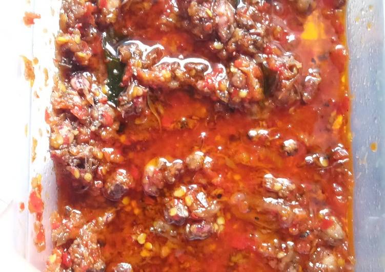 Siap Saji Resep sambal baby cumi Enak Sempurna