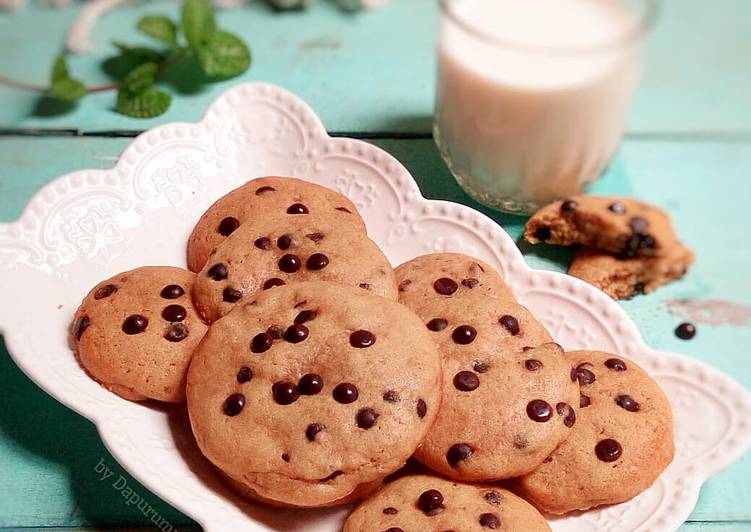 Resep Chocolate Chips Soft Cookies, Bisa Manjain Lidah