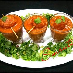 A picture of Dum Aloo Shot.