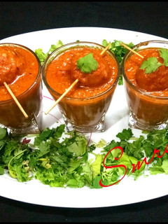 A picture of Dum Aloo Shot.