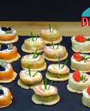 Canapés o aperitivos de ahumados, especial Navidad