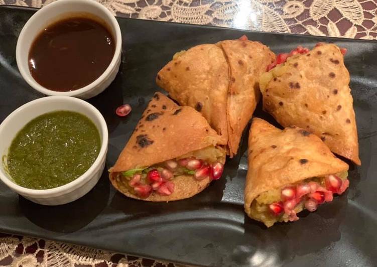 Recipe of Homemade Roti Samosa