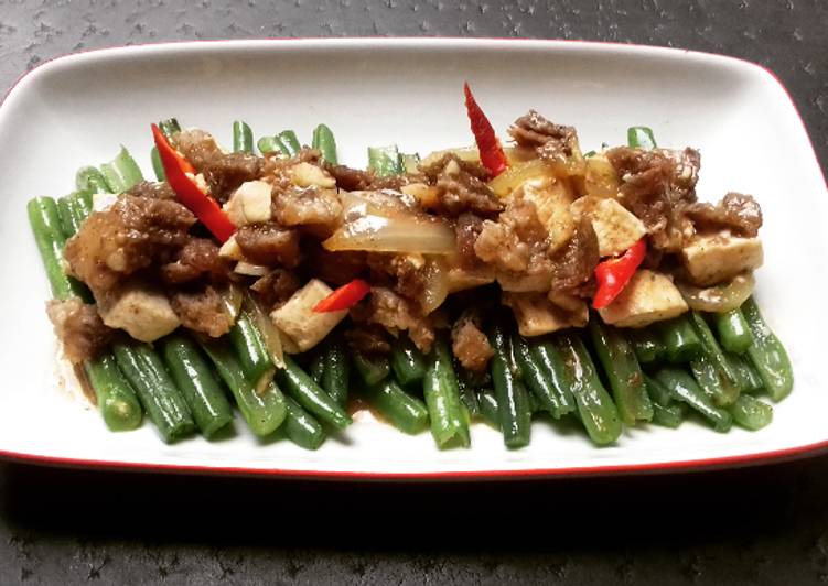 Cah Buncis Tahu Daging