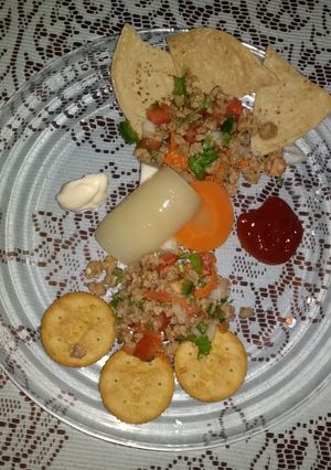 Una foto de Ensalada de carne de soya tipo ceviche