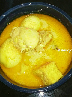 Foto resep Kari ayam-tahu-telor pedas