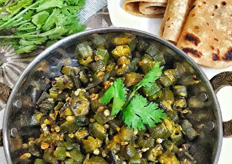 Okra fry using panch phoran