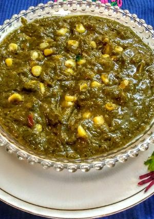 A picture of Methi corn malai.