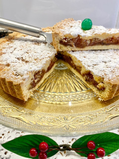 Una foto de Pastel relleno con higos