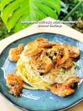 Spaghetti Alfredo with Rosemary Butter Shrimp