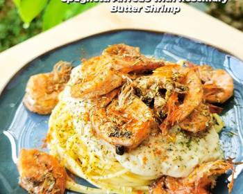 Ultimate, Prepare Spaghetti Alfredo with Rosemary Butter Shrimp Home Style